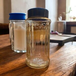 Vintage Glass NutraSweet jar with dispenser lid.